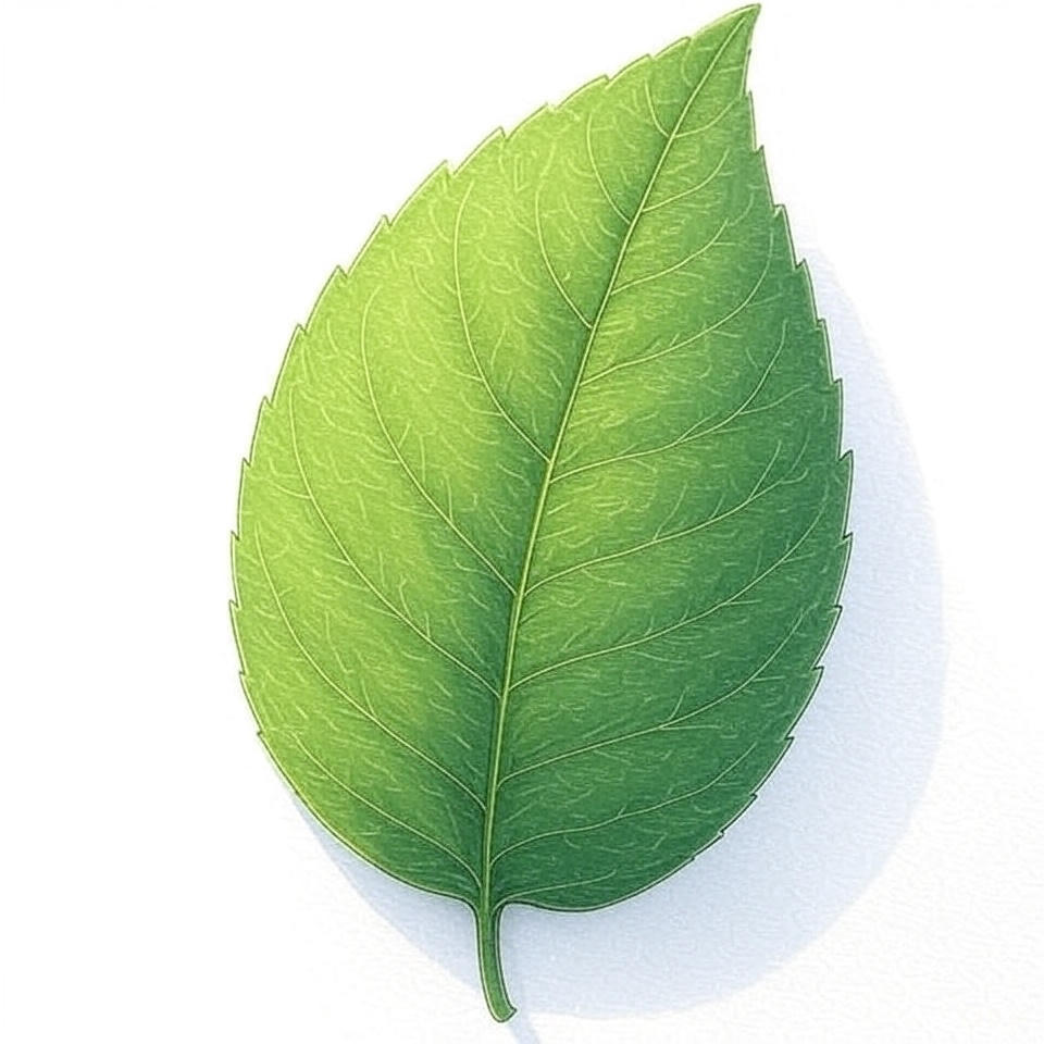 A green leaf. The Herbata Ltd. logo.